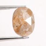 1.47 carat natural loose oval cut peach diamond fancy color stone for custom engagement ring