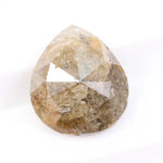 1.39 carat natural pear cut light brown diamond loose stone for engagement ring