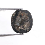 1.44 Ct cushion cut black and brown natural diamond with bold tones and elegant brilliance for luxury statement jewelry