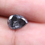 Loose pear cut salt and pepper diamond, pear bezel diamond ring, pear diamond bracelet, and mens diamond and black diamond rings with lab diamonds and may birthstone.