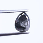 Loose pear cut salt and pepper diamond, pear bezel diamond ring, pear diamond bracelet, and mens diamond and black diamond rings with lab diamonds and may birthstone.