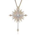 4.94 Ct Round Brillant Cut Diamond Lab Grown Diamond 14K Yellow Gold Plated Diamond Pendle Use For Jewerly Women Unique Design Wedding Necklace