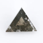 0.45 Ct trillion cut natural diamond in black and brown rare soft tones with geometric brilliance for luxury jewelry