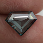 blue color sparkling trillion diamond wedding rings for couples