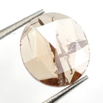 brown color brilliant round cut diamond engagement ring with sparkle