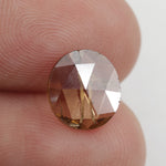 brown color brilliant round cut diamond engagement ring with sparkle