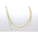 Yellow raw diamond beads in loose uncut rough form for custom necklace jewelry designs