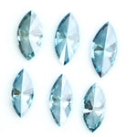 Brilliant blue teal marquise cut lab grown diamond CVD loose stone for luxury engagement rings and custom fine jewelry