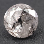 2.90 Ct gray black lab grown diamond round cut loose stone with deep smoky tone and brilliant faceting, ideal for premium custom jewelry or modern engagement ring design.