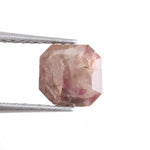 1.10 Ct natural octagon diamond with grey brown and pink tones rare multi-color gemstone for exclusive custom jewelry