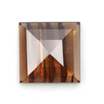 brown color stunning brilliant square cut diamond engagement ring