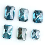 Blue radiant cut lab grown diamond fancy teal CVD rectangular cushion brilliant loose diamond for engagement ring jewelry