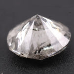 2.90 Ct gray black lab grown diamond round cut loose stone with deep smoky tone and brilliant faceting, ideal for premium custom jewelry or modern engagement ring design.