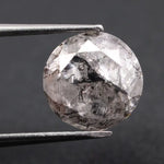 2.90 Ct gray black lab grown diamond round cut loose stone with deep smoky tone and brilliant faceting, ideal for premium custom jewelry or modern engagement ring design.