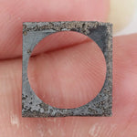 raw lab grown rough diamond frame with unique natural texture