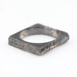 raw lab grown rough diamond frame with unique natural texture