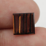 brown color stunning brilliant square cut diamond engagement ring
