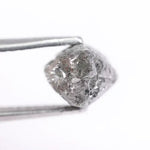 natural rough diamond and raw grey diamond with uncut crystal texture natural rough diamond