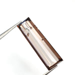 brown color elegant brilliant baguette diamond engagement rings