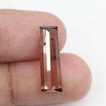 brown color elegant brilliant baguette diamond engagement rings
