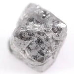 natural rough diamond showing diamond cleavage and raw diamond appearance grey rough diamond