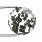 High-quality lab-grown diamond featuring a stunning black and white patterned design, symbolizing eco-friendly elegance and sustainable luxury.