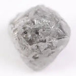 Close-up of natural gray diamond loose stone with subtle sparkle