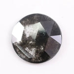 fancy 1.38 Ct round cut black and white lab grown diamond for custom ring design