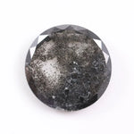 fancy 1.38 Ct round cut black and white lab grown diamond for custom ring design