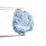 2.18 Ct natural rough blue diamond loose uncut irregular shape diamond for jewelry making.
