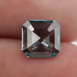 blue color sparkling diamond rings round style