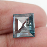blue color beautiful diamond rings square design