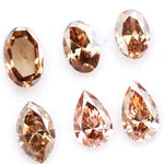 Rare mix shape lab grown diamond lot featuring fancy brown lab grown diamonds, ethical loose diamonds for fine jewelry making, engagement rings, pendants, earrings and custom luxury jewelry designs.