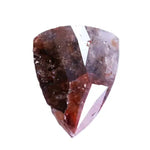 0.71 Ct natural red trilliant cut diamond, rustic loose geometric diamond for custom jewelry