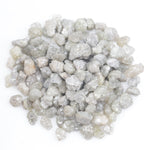 grey white natural diamonds with raw irregular surfaces for jewelry design