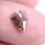 0.71 Ct natural red trilliant cut diamond, rustic loose geometric diamond for custom jewelry