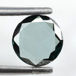 blue color elegant engagement rings diamond round