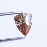 0.71 Ct natural red trilliant cut diamond, rustic loose geometric diamond for custom jewelry