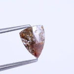 0.71 Ct natural red trilliant cut diamond, rustic loose geometric diamond for custom jewelry