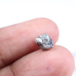 raw uncut diamond engagement ring with rough natural diamond appearance grey rough diamond