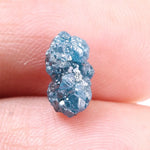 1.97 Ct irregular shape natural blue rough diamond loose uncut conflict-free earth-mined diamond for custom jewelry making.