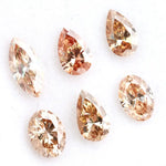 Fancy champagne lab grown diamond mix shapes pear oval marquise loose diamond for engagement ring and fine jewelry making