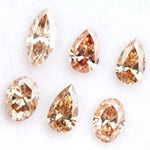Fancy champagne lab grown diamond mix shapes pear oval marquise loose diamond for engagement ring and fine jewelry making