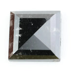 Square step-cut lab grown diamond with crisp geometric facets, high clarity, and modern symmetrical design on a clean white background