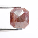 1.30 carat natural loose asscher cut brown diamond fancy color stone for custom engagement ring