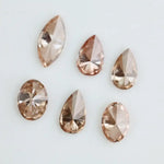 Fancy champagne lab grown diamond mix shapes pear oval marquise loose diamond for engagement ring and fine jewelry making