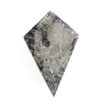 0.71 Ct brown grey and black kite cut natural diamond with rare geometric form and soft earthy tones for custom jewelry