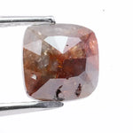 0.99 carat natural loose cushion cut red brown diamond fancy color stone for custom ring making