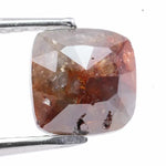 0.99 carat natural loose cushion cut red brown diamond fancy color stone for custom ring making