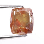 1.04 Ct Natural Red Orange Cushion Cut Diamond Loose Stone with Vibrant Fancy Color for Designer Jewelry
